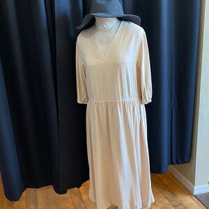 Everlane Cream Midi Dress